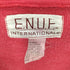 E.N.U.F. INTERNATIONALE 90S USA製 ロゴ プリント 製品染 スキッパー ボーダー スウェット メンズ import:L