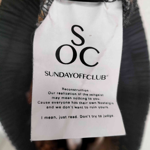 SUNDAY OF F CLUB ブリーチ加工イージーパンツ メンズ