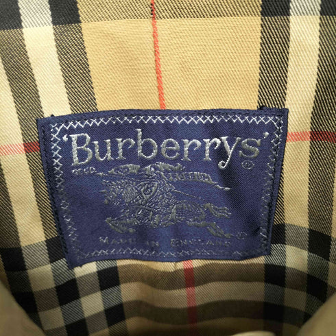 バーバリーズ BURBERRYS イングランド製 裏地ノバチェック 玉虫 ステンカラーコート メンズ
