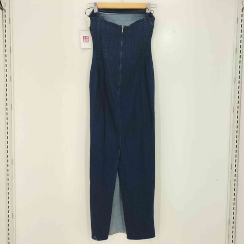 ザラ ZARA ZW ストラップレス デニムワンピース レディース import:S