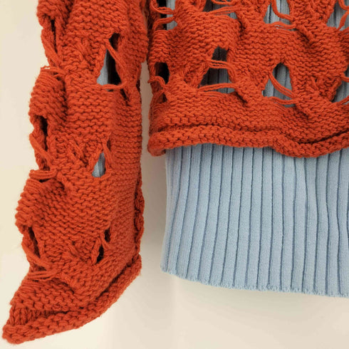 BASE MARK 22AW Joined Cable Knit Sweater ジョインド ケーブルニット セーター メンズ JPN:M