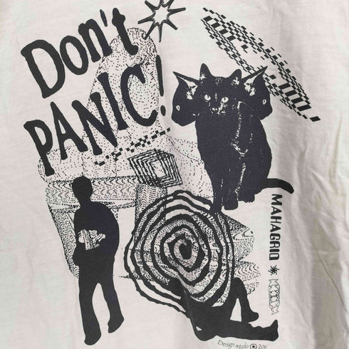 マハグリッド mahagrid DON'T PANIC PIGMENT TEE メンズ JPN:L