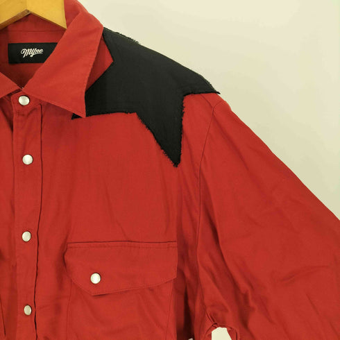 マイン MYne 22AW STAR PATCH SHIRT スターパッチ シャツ メンズ JPN:S