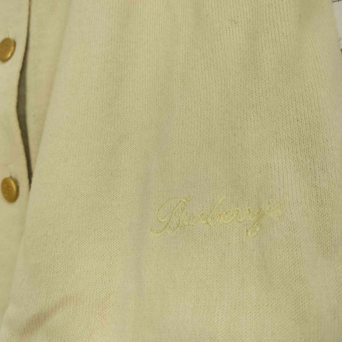 バーバリーズ BURBERRYS 90S 白金タグ 金ボタン ボタン裏ノバチェック コットン ニット カーディガン アンサンブル レディース SP