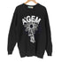 エージェム Agem フラワーキャットプリント クルーネックスウェット メンズ FREE
