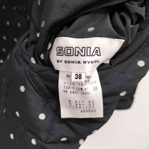 ソニアバイソニアリキエル SONIA by SONIA RYKIEL 裏地ドット フーデッドブルゾンコート レディース 38