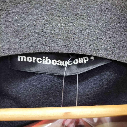 メルシーボークー mercibeaucoup ビッグカラーピーコート レディース 1