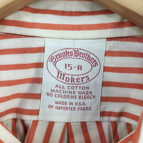 ブルックスブラザーズ BROOKS BROTHERS USA製 キャンディストライプ BDシャツ 7つボタン メンズ 15-R