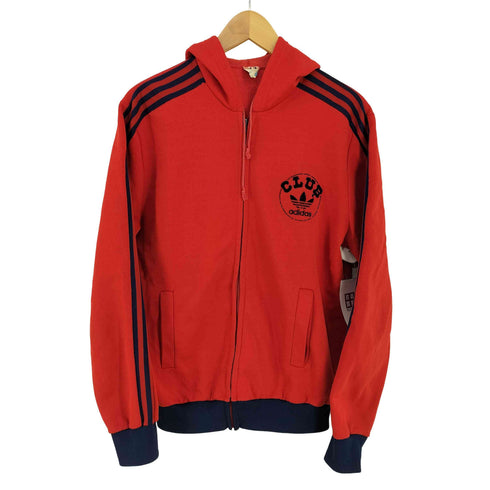 アディダス adidas 70s MADE IN FRANCE VENTEX社 フロッキーロゴプリント フーディトラックジャケット PRESTIL メンズ