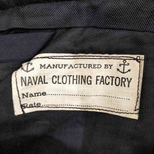ユーエスネイビー U.S.NAVY 40-50s NAVAL CLOTHING FACTORY セーラーパンツ USA刻印 SERVAL ZIPPER レディース