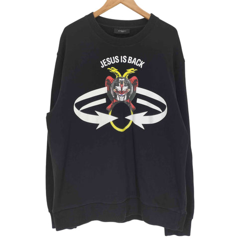 ジバンシィ GIVENCHY JESUS IS BACK フロントプリントスウェット メンズ JPN:S