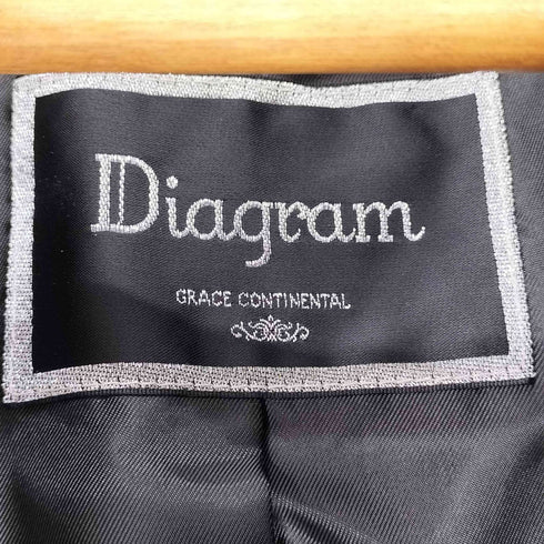 ダイアグラムグレースコンチネンタル Diagram GRACE CONTINENTAL ショールカラ― ダウンジャケット レディース JPN:36