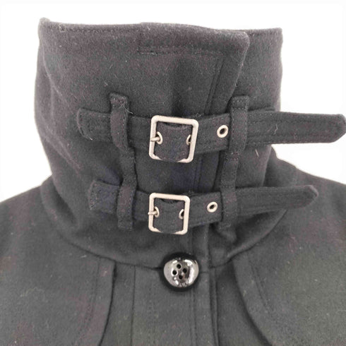 バーバリーブルーレーベル BURBERRY BLUE LABEL 裏地ノバチェック ベルテッド ウールコート レディース 36