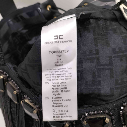 ELISABETTA FRANCHI ビジューキャミトップ レディース 42