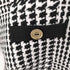 ELISABETTA FRANCHI 千鳥格子 ハイネック半袖ニット レディース 42