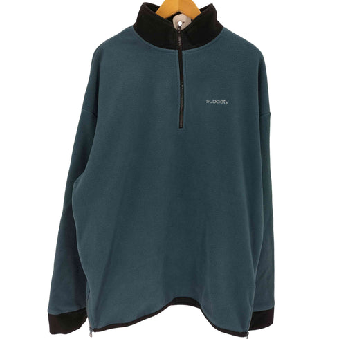 サブサエティ Subciety Fleece Half Zip Top ビッグシルエット メンズ JPN:XL