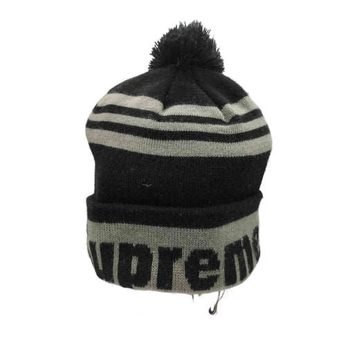 シュプリーム Supreme ロゴ ボーダー ニット帽 メンズ