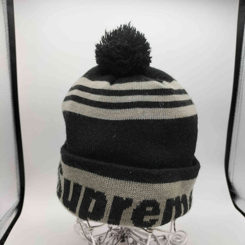 シュプリーム Supreme ロゴ ボーダー ニット帽 メンズ