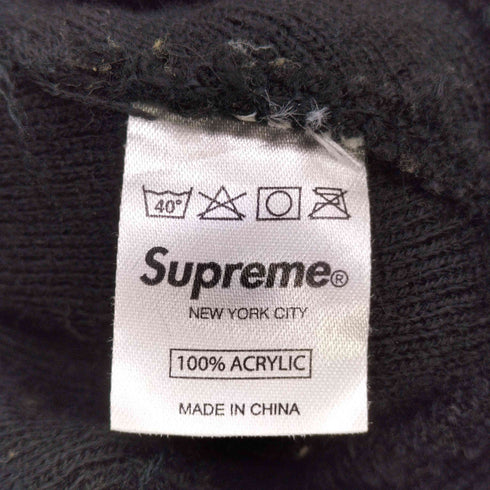 シュプリーム Supreme ロゴ ボーダー ニット帽 メンズ