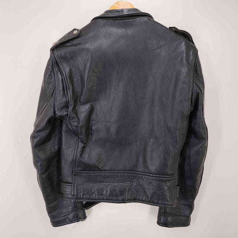 リアルレザー Real Leather echtes lederイングランド製 ダブルレザーライダースジャケット メンズ 40