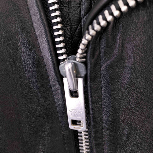 リアルレザー Real Leather echtes lederイングランド製 ダブルレザーライダースジャケット メンズ 40