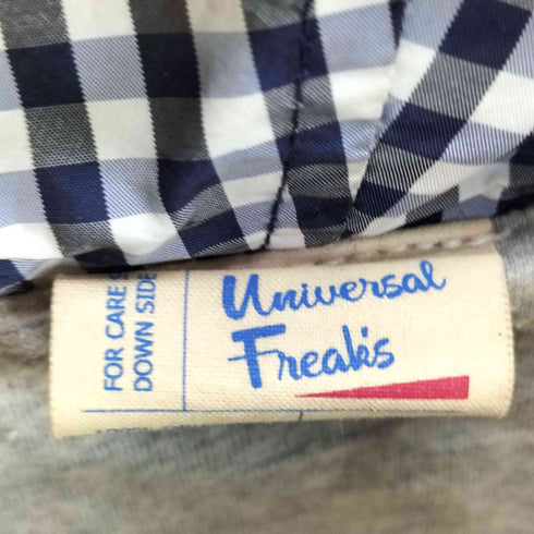 UNIVERSAL FREAK’S チェック フーディ ジップアップ ジャケット メンズ import:M