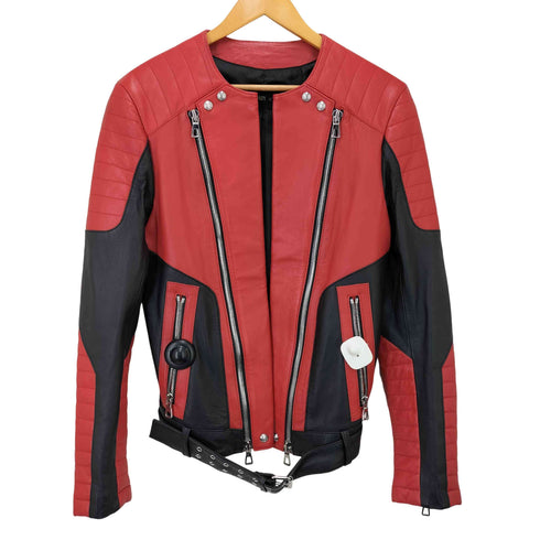エイチアンドエム H&M バイカラーライダースジャケット メンズ 46