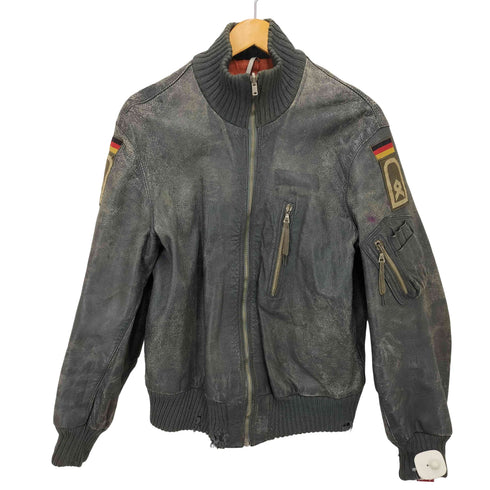 ジャーマンアーミー GERMAN ARMY ドイツ軍 レザーフライトジャケット メンズ