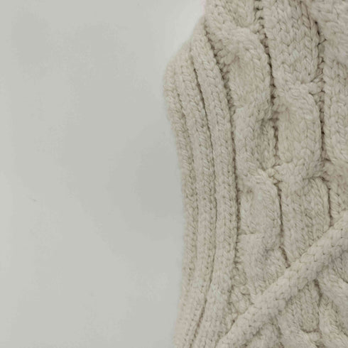 ザラ ZARA ケーブル編みニットベスト レディース import:M
