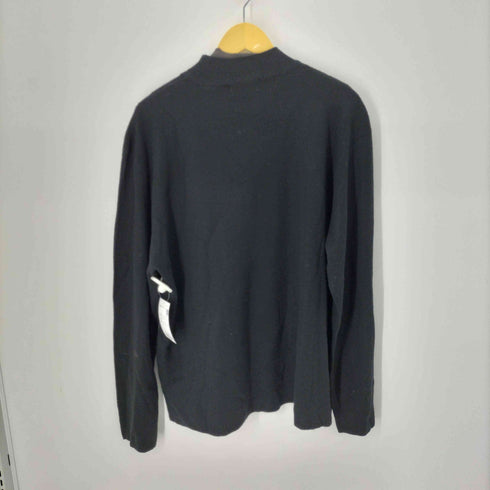 PRONTO UOMO レザー切替デザインモックネックニット メンズ JPN:XL