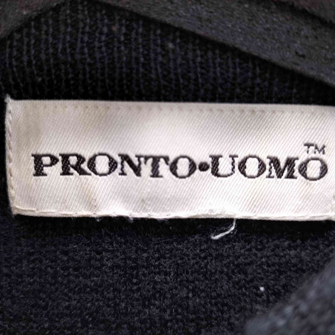 PRONTO UOMO レザー切替デザインモックネックニット メンズ JPN:XL