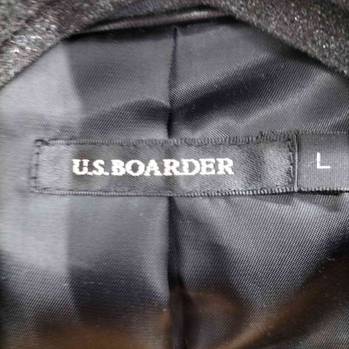 U.S. BOARDER ラムレザーシングルライダースジャケット メンズ JPN:L