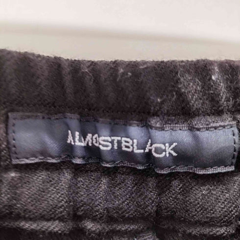 オールモストブラック ALMOSTBLACK 20AW Wool wide easy pants ウールワイドイージーパンツ メンズ JPN:2