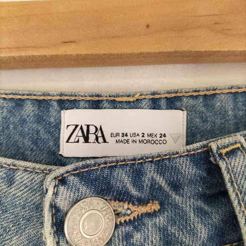 ザラ ZARA MID-RISE TRF CARGO JEANS PANT レディース US S