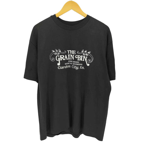 ヘインズ Hanes 90S THE GRAIN BIN シングルステッチ フロントプリントTシャツ メンズ import:XL