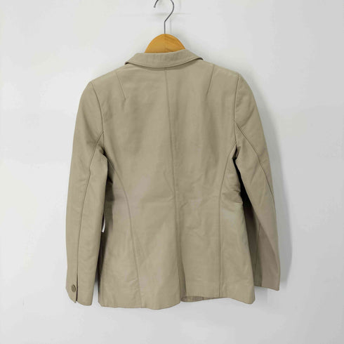 ダナキャランニューヨーク DKNY 1Bレザーテーラードジャケット レディース US:6
