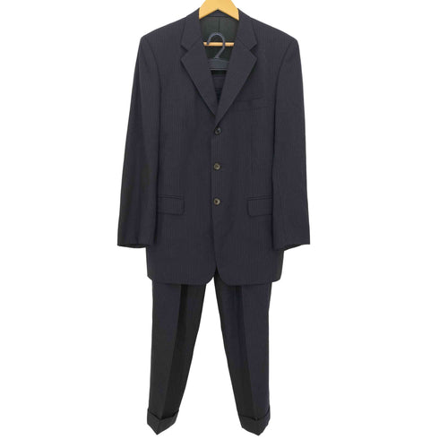 ポールスミス Paul Smith 日本製 ウール ストライプ 3Bテーラードジャケット セットアップ メンズ 90 76 175
