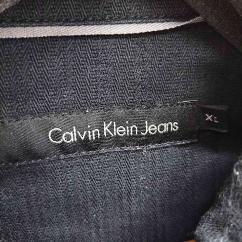 カルバンクラインジーンズ Calvin Klein Jeans ヘリンボーンミリタリーデザインジャケット メンズ import:XL