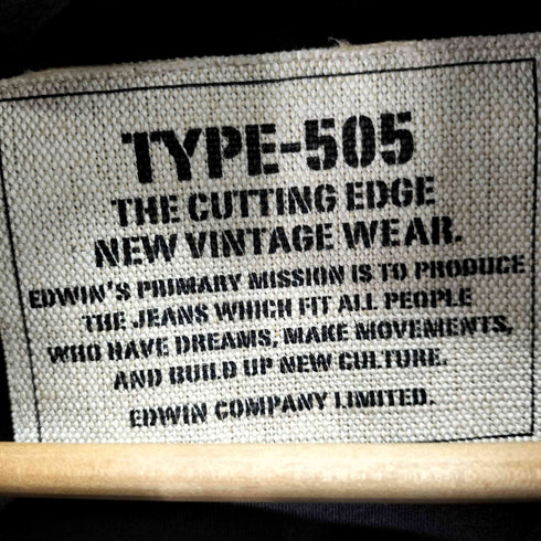エドウィン EDWIN TYPE-505 ミリタリージャケット メンズ import:M