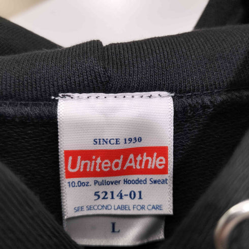 ユナイテッドアスレ UNITED ATHLE オノデン 笑い男 企業ロゴ・アニメプリント プルオーバー パーカー メンズ import:L
