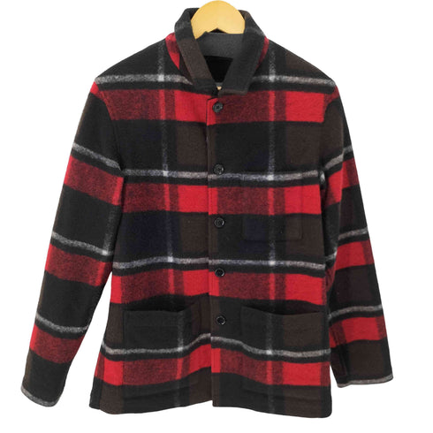 ジェイプレス J.PRESS ウールチェックカバーオール メンズ import:L