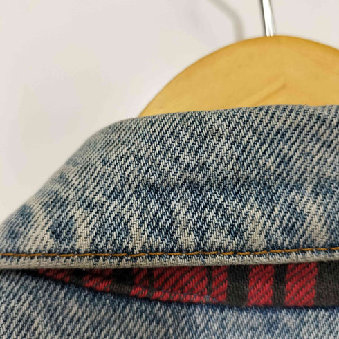 リーバイス Levis 90S USA製 裏地チェック デニムジャケット TYPE III 3rd型 メンズ