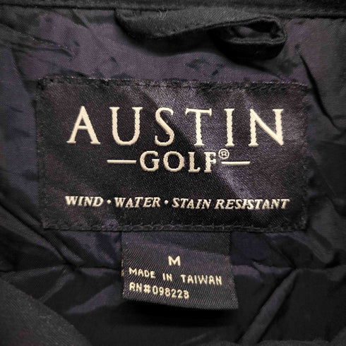 AUSTIN GOLF 企業ロゴ刺繍比翼ジャケット メンズ JPN:M
