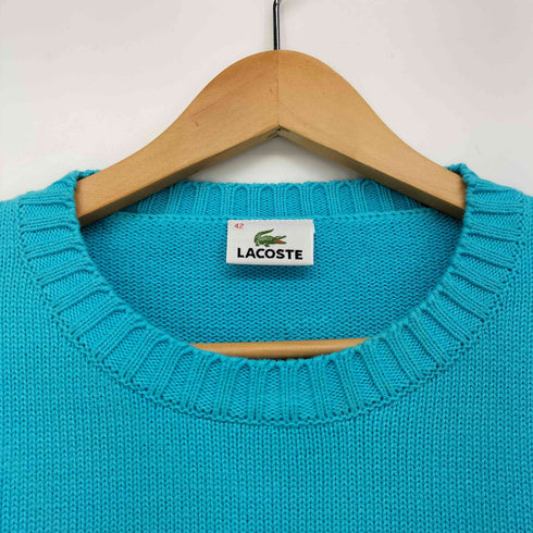 ラコステ LACOSTE 緑ワニパッチ プルオーバー コットン ニット レディース 42