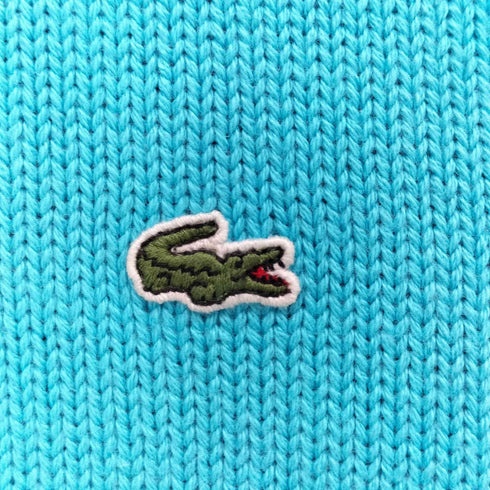 ラコステ LACOSTE 緑ワニパッチ プルオーバー コットン ニット レディース 42