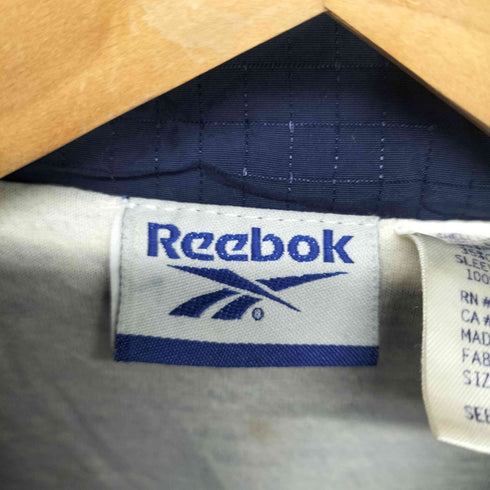 リーボック Reebok 90s ロゴ刺繍リップストップナイロンジャケット メンズ JPN:L