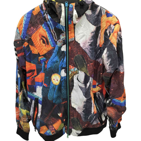 ヴォルコム VOLCOM 総柄 ナイロンマウンテンパーカー メンズ import:M