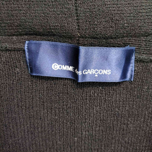 コムデギャルソン COMME des GARCONS 90s 青山タグ ファーポンチョドッキング ウールロングカーディガン レディース s