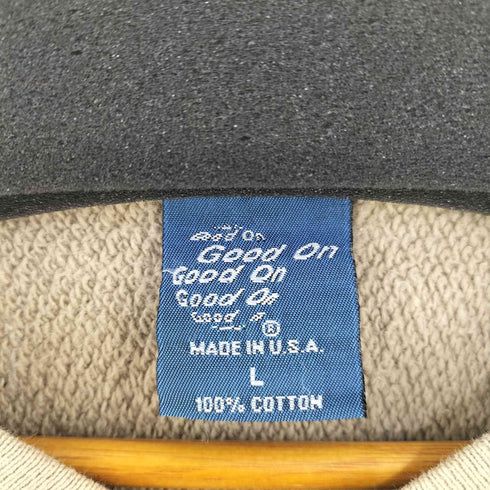 グッドオン good on MADE IN USA ヘビースナップスウェット スナップボタンジャケット メンズ import:L
