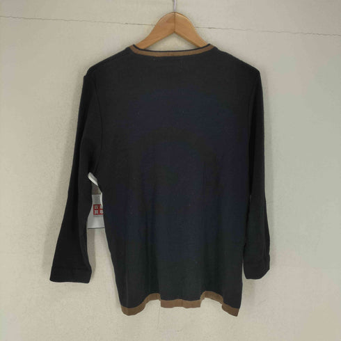 アイエスイッセイミヤケ I.S. ISSEY MIYAKE 80-90s ラインストーンデザイン サイドスリット ウールニットセーター レディース 9